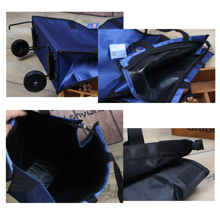 Folding Tug Wheel Shopping Bag