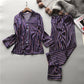 Imitation Silk Couple Pajamas