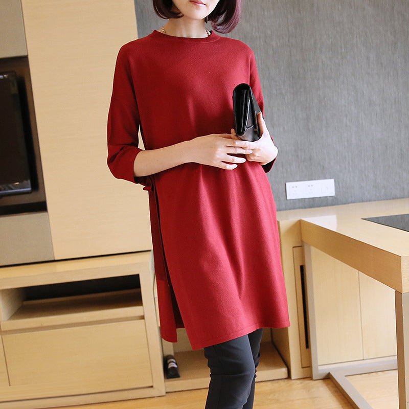 Korean Mid-length Loose-fitting Sweater