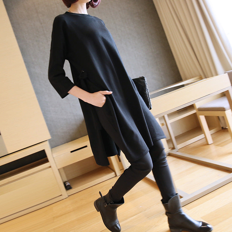 Korean Mid-length Loose-fitting Sweater