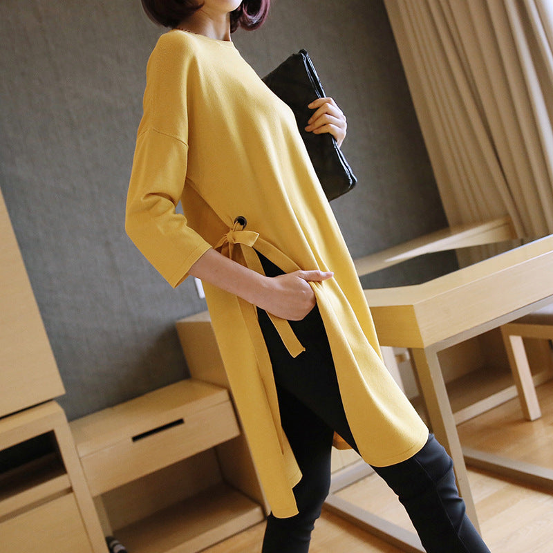 Korean Mid-length Loose-fitting Sweater