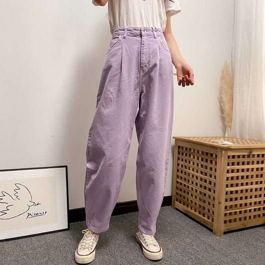 Pleated Decoration Loose Pants