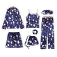 Suspenders ice silk pajamas