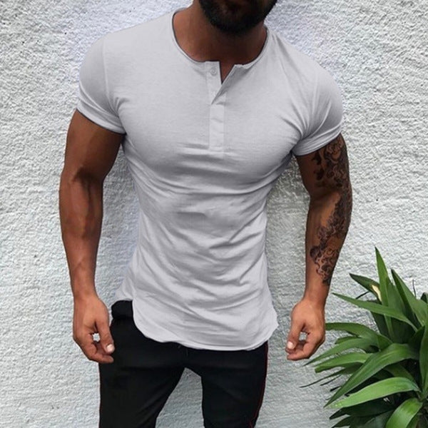 Men's monochrome short sleeve