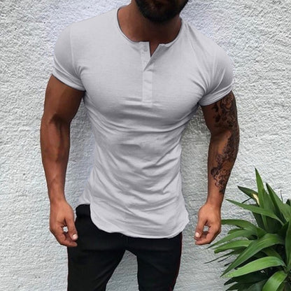 Men's monochrome short sleeve