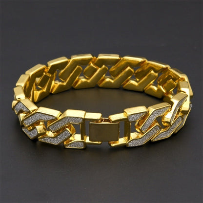 Rhinestone Cuban Bracelet For Mens