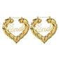 Letter Queen Love Earrings