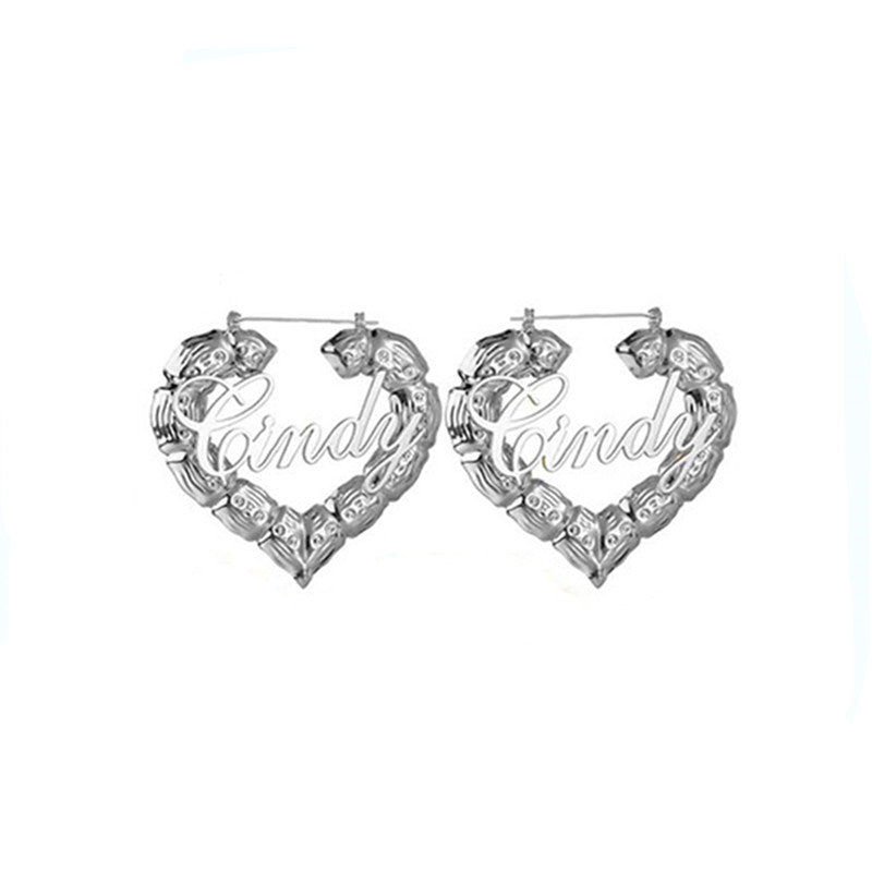 Letter Queen Love Earrings