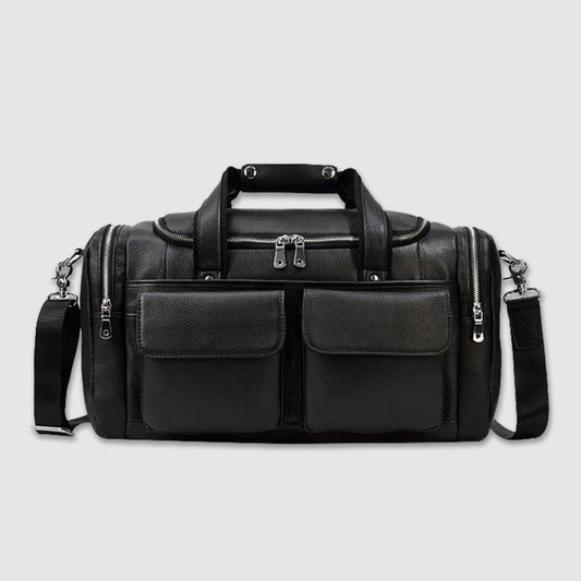 Hand-Held Large-Capacity Leather Travel Bag