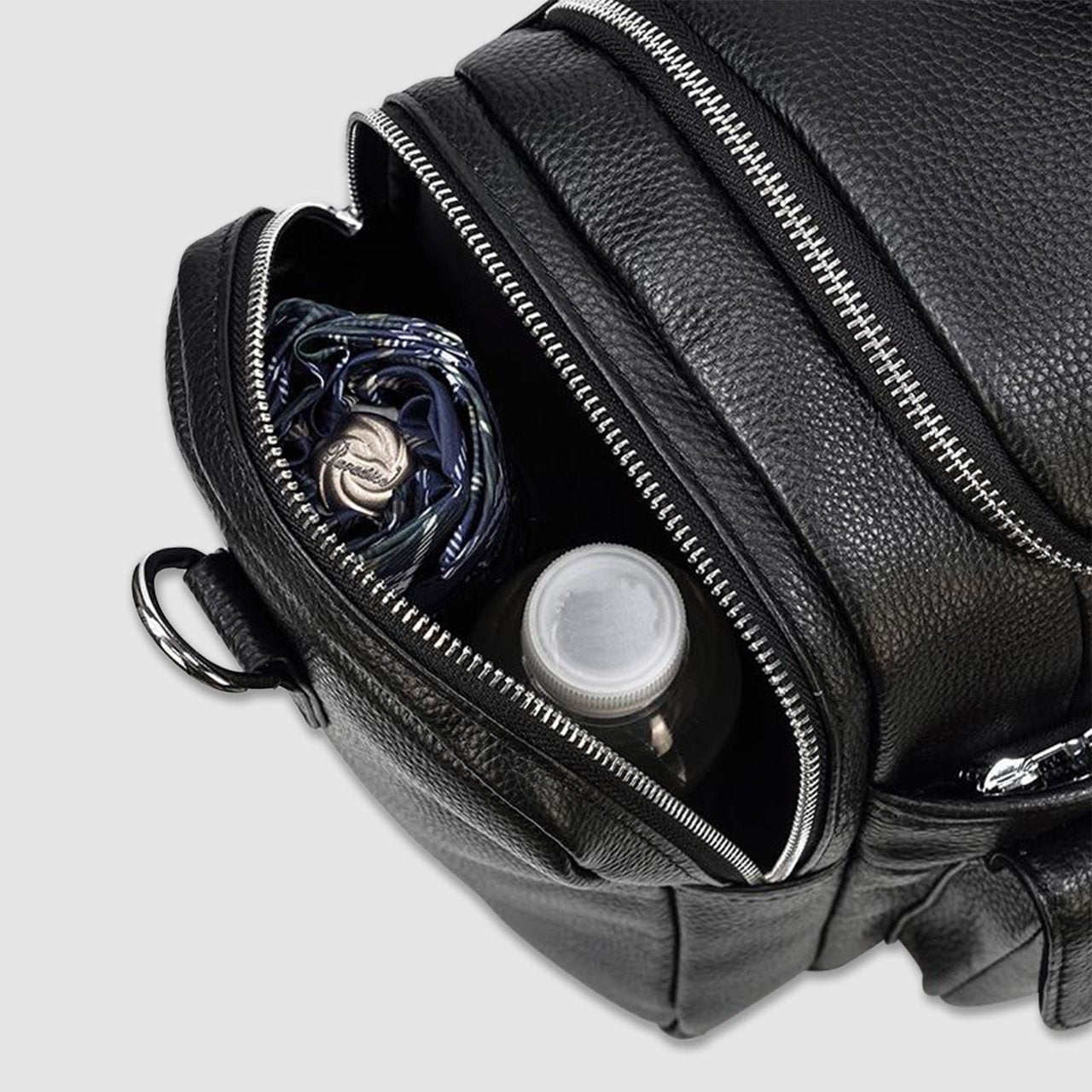 Hand-Held Large-Capacity Leather Travel Bag
