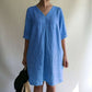 V-neck Cotton And Linen Loose Dress