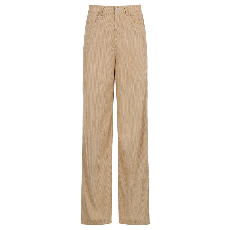 European And American high waist pants