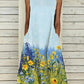 Flower Print Sleeveless Dress