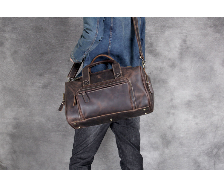 Travel Retro Hand Leather Luggage Bag