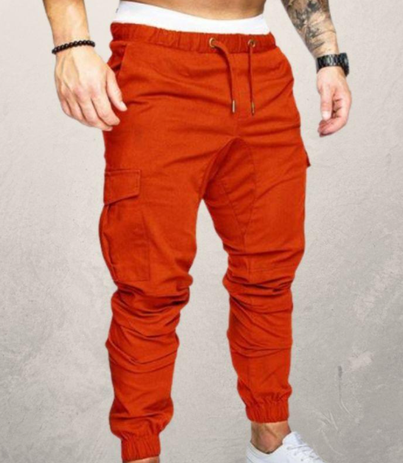 Woven Fabric Casual Drawstring Pants