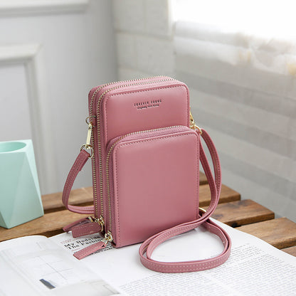 Women's Vertical One-Shoulder Messenger Bag