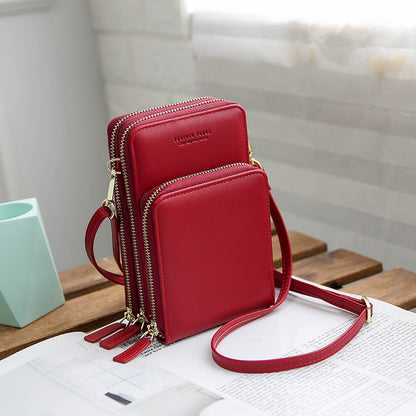 Women's Vertical One-Shoulder Messenger Bag