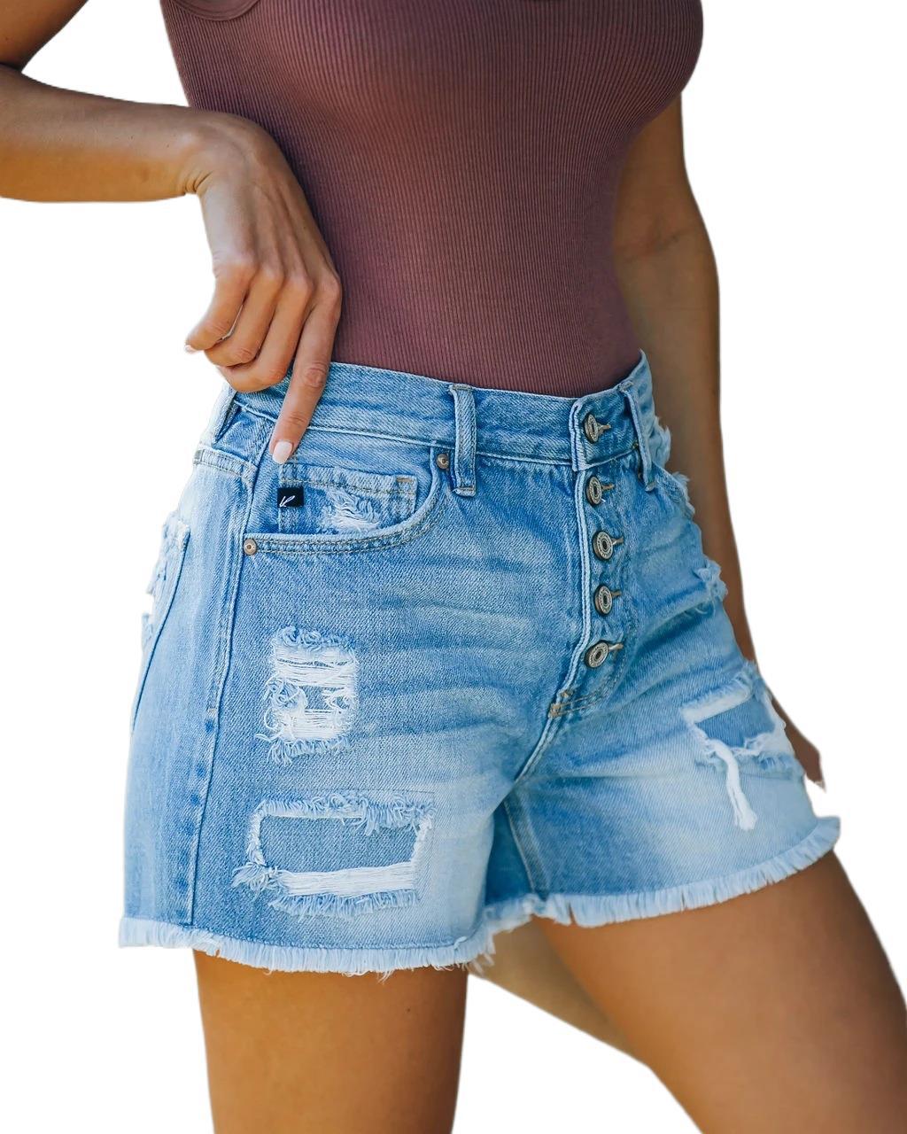 High Waist Denim Shorts