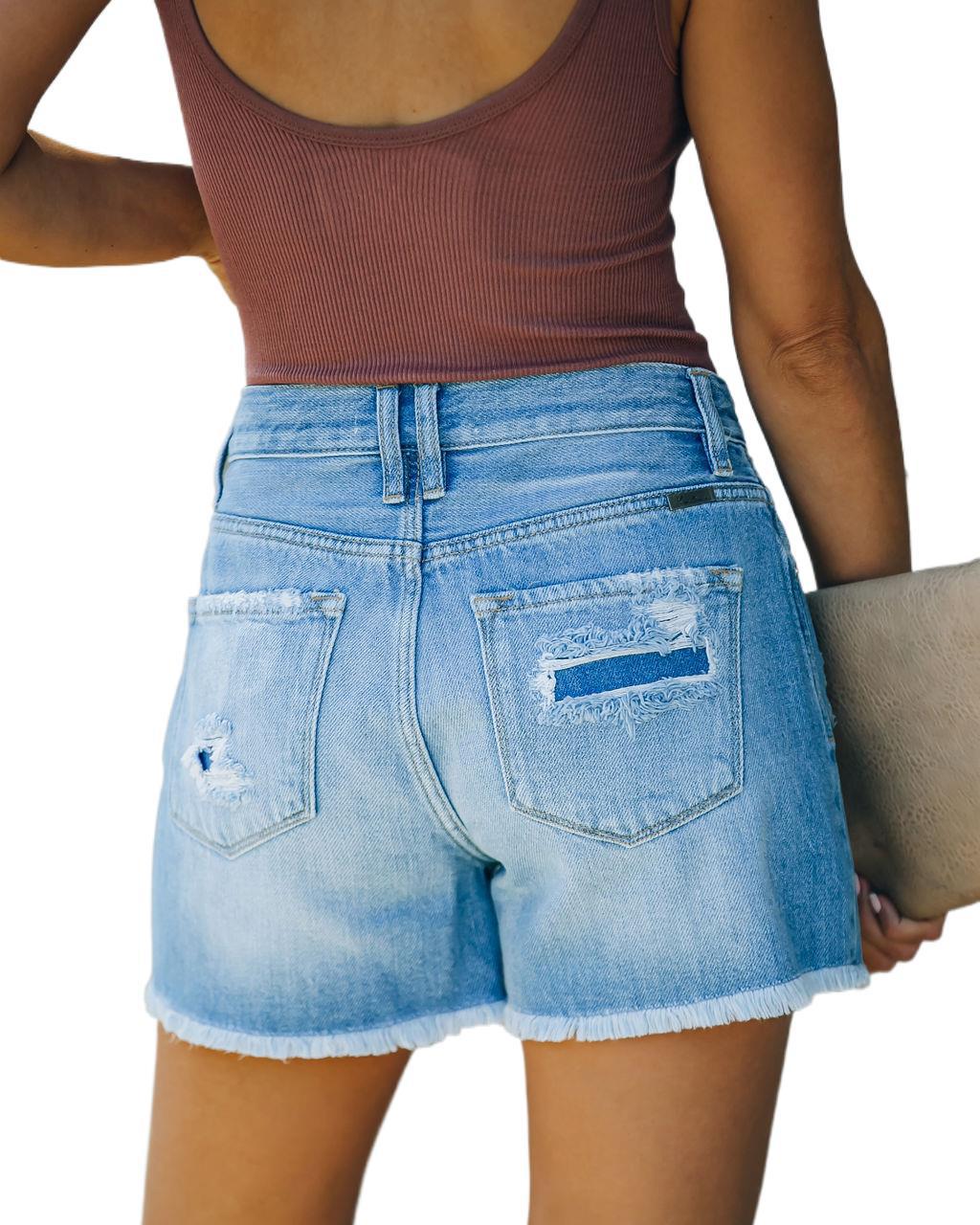 High Waist Denim Shorts