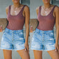 High Waist Denim Shorts