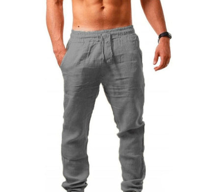 Cotton And Linen Sports Trousers