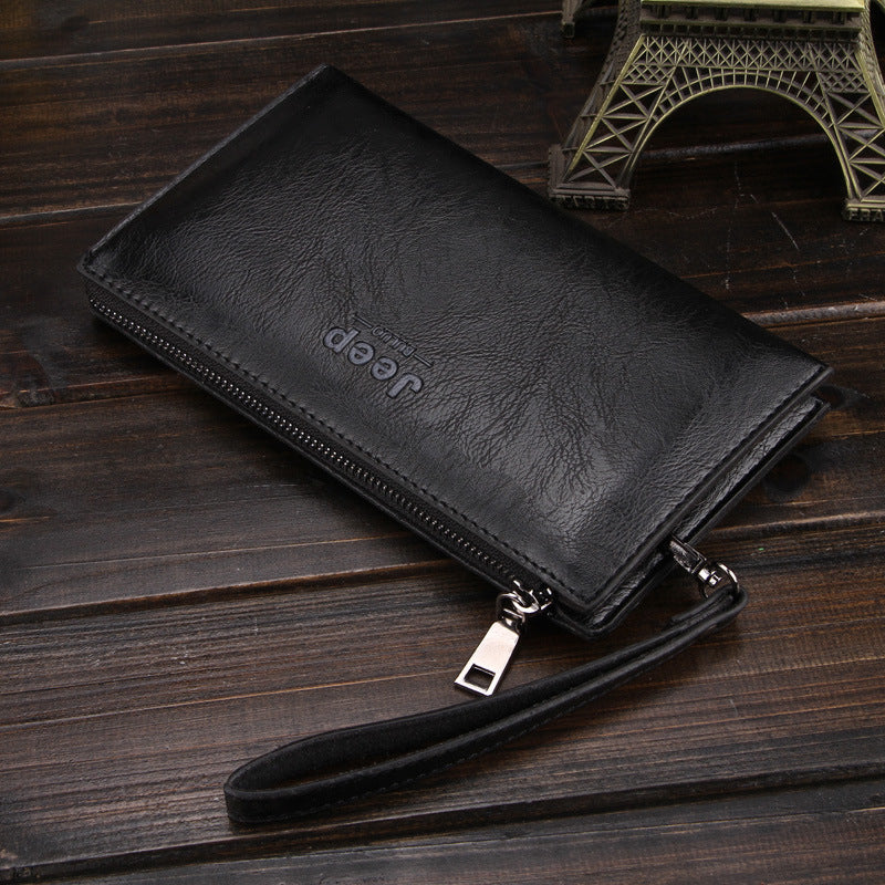 Men's Long Zipper Handbag