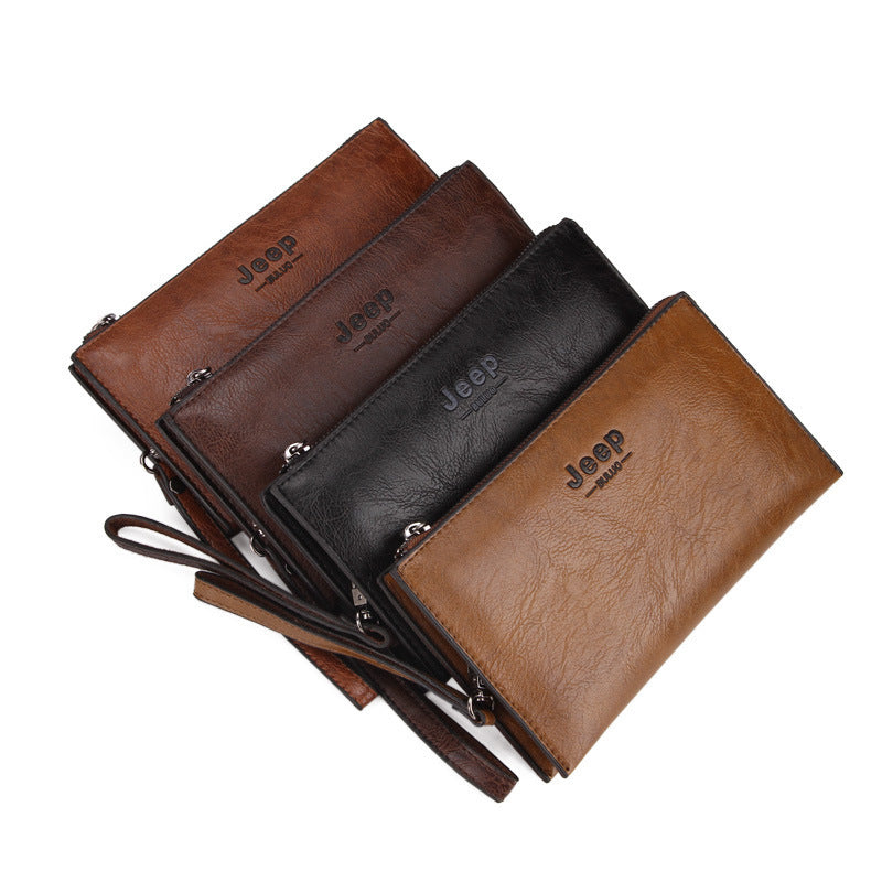 Men's Long Zipper Handbag