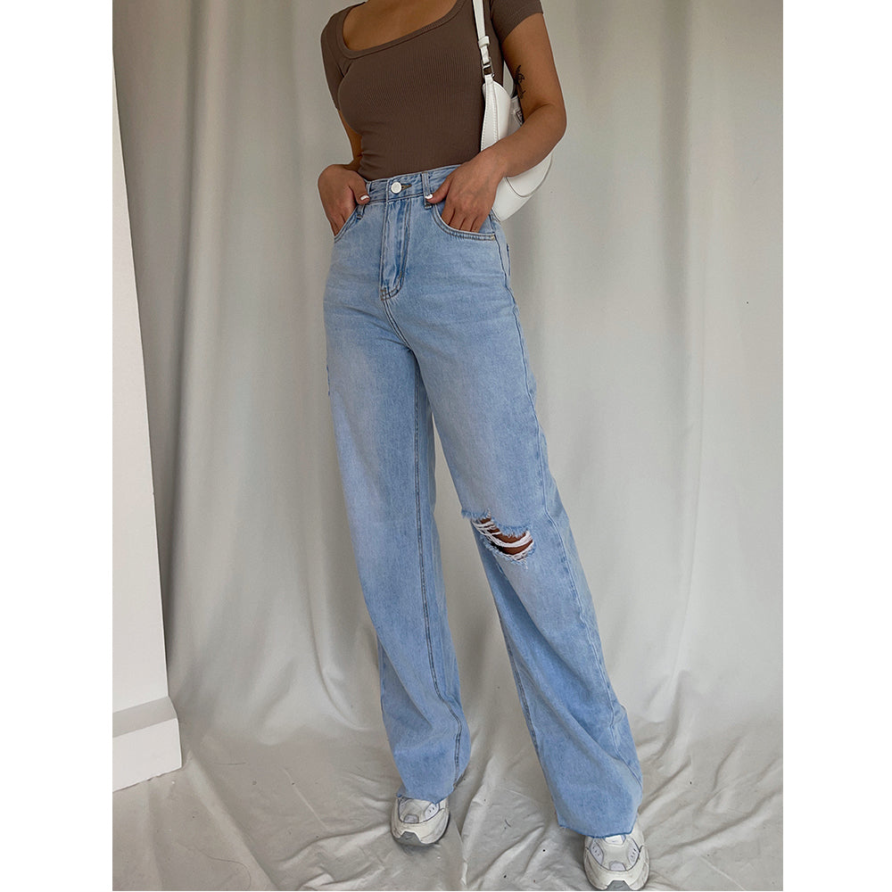 Wide Leg Mopping Pants