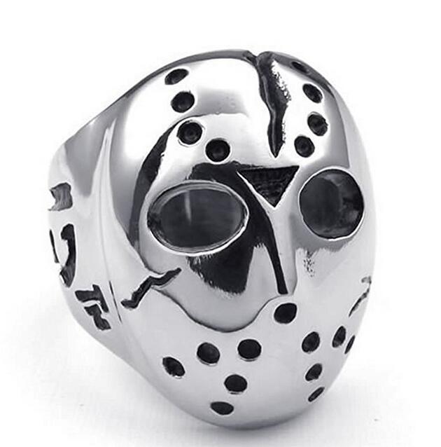 Mens Skull Biker Ring