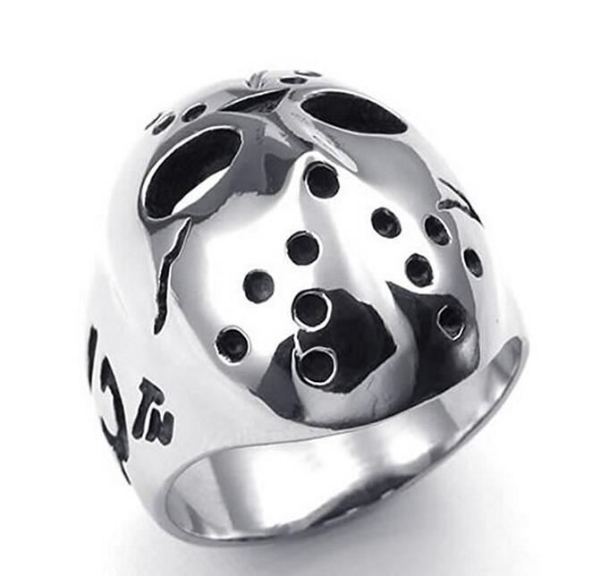 Mens Skull Biker Ring