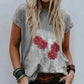 printed round neck short sleeves