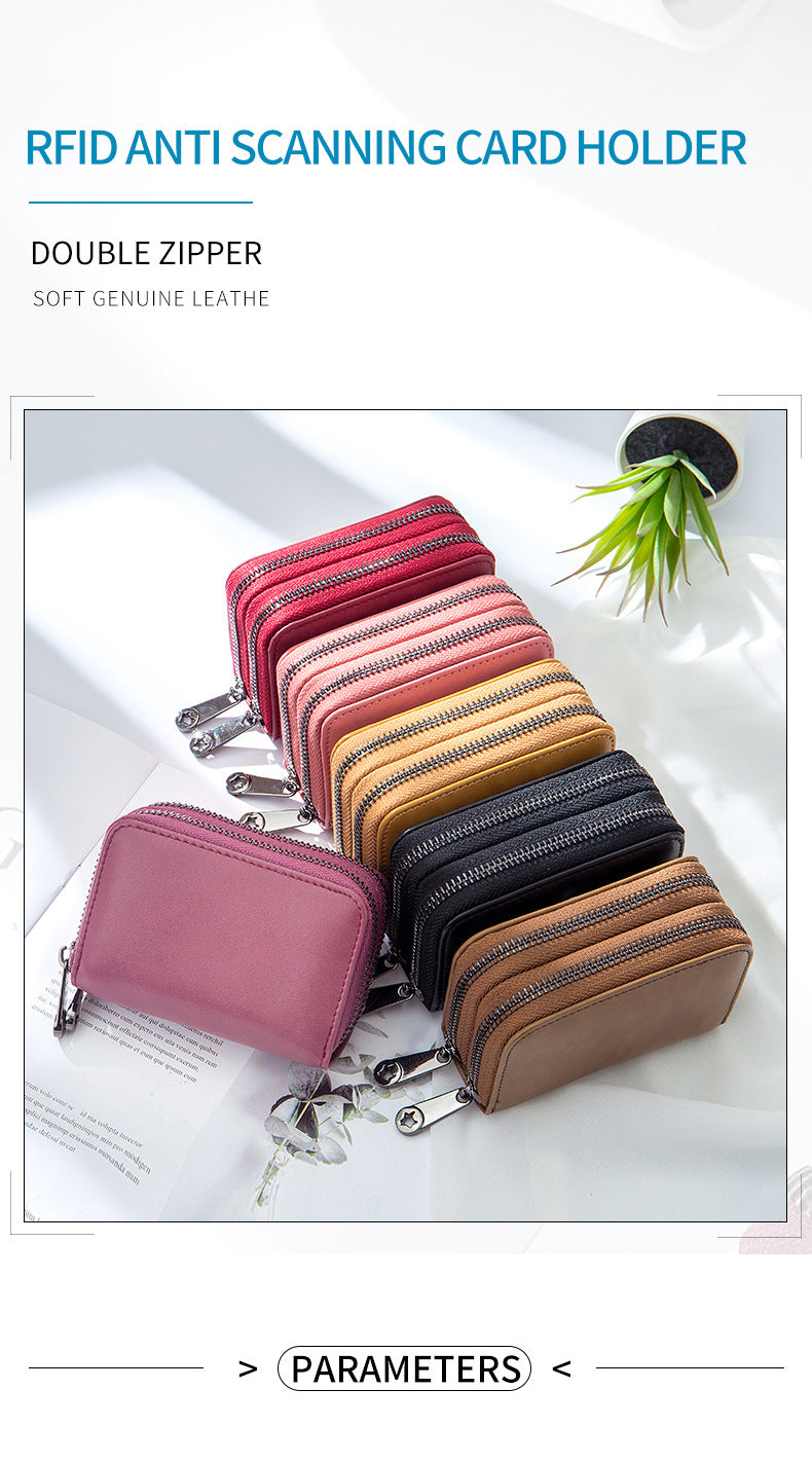 Double pull card holder