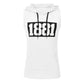 Sleeveless letter printed T-shirt