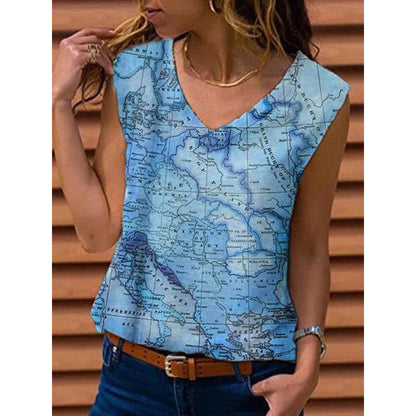 Map Print T-shirt