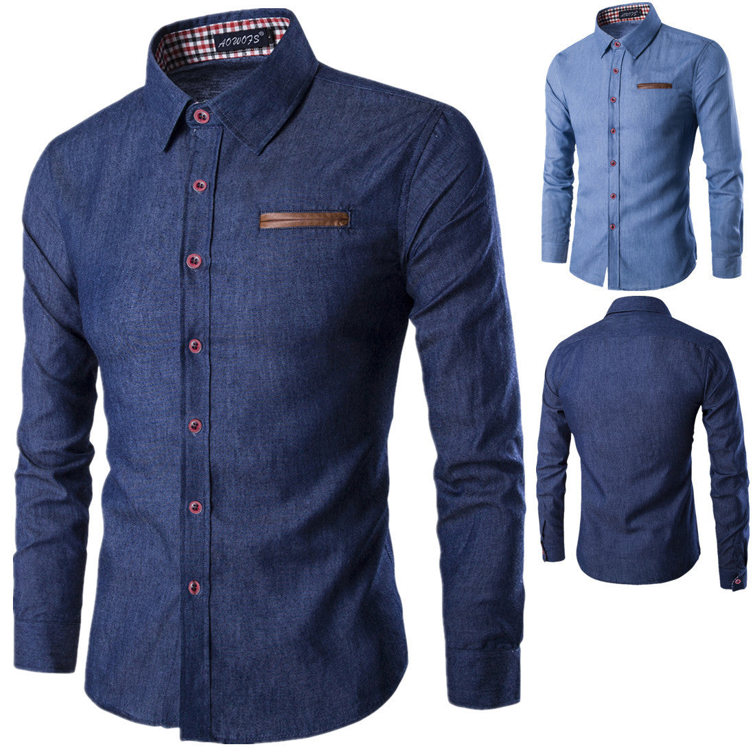 Long sleeve denim shirt