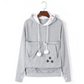 Big pocket hooded sweatshirt