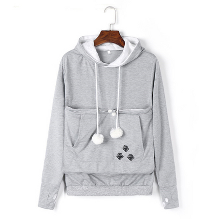 Big pocket hooded sweatshirt