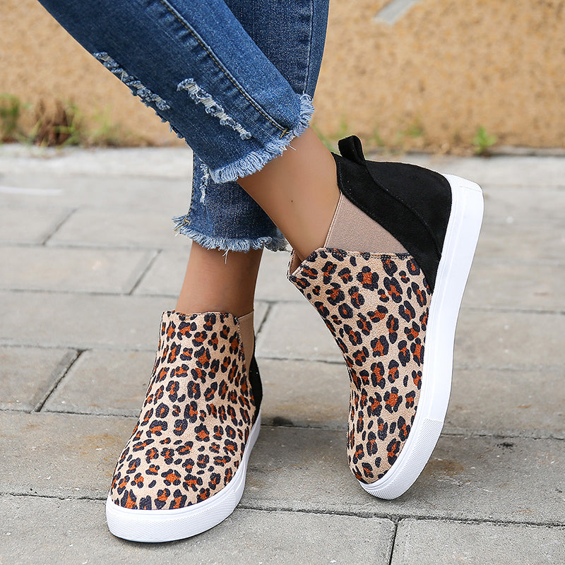 Leopard Print Flats Shoes