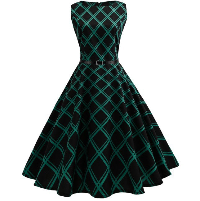 Vintage Hepburn style waist dress