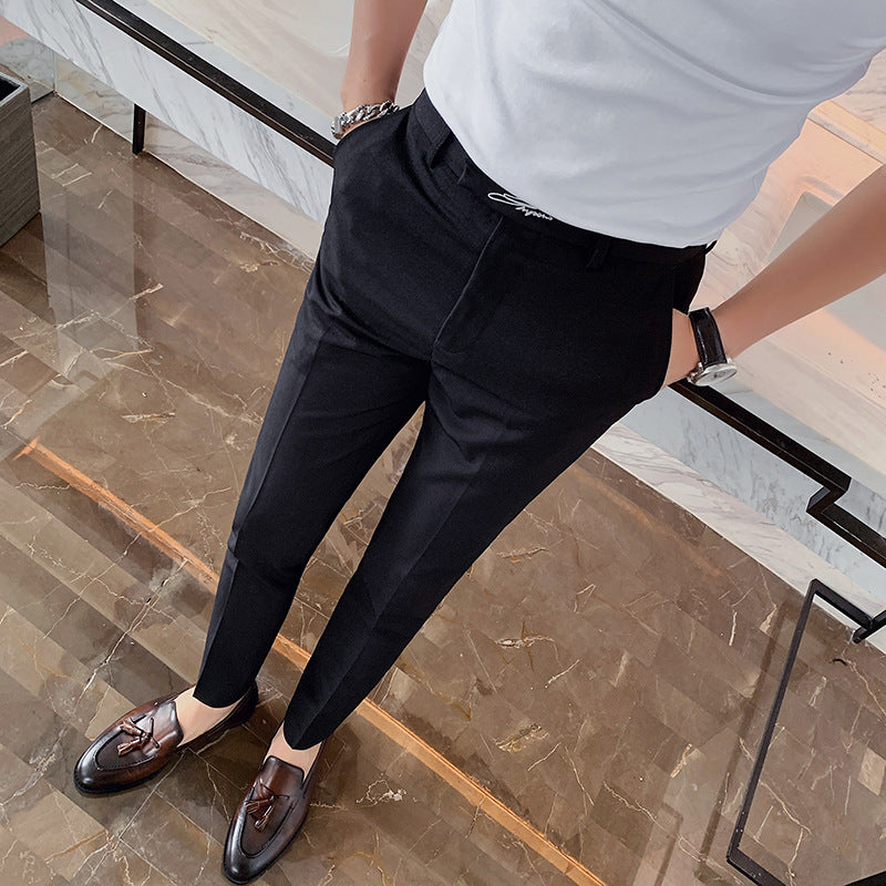 Men's Slim Casual Western Trousers