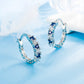 Diamond-studded Zircon Earrings