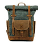 Retro contrast color waterproof rucksack