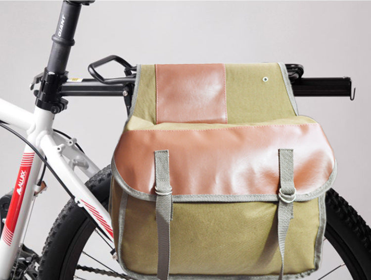 Motorcycle canvas side bag