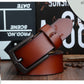 Dynamic buckle leather belt