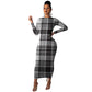 Plaid multicolor dress