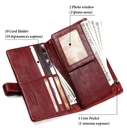 Genuine Leather Women Wallet