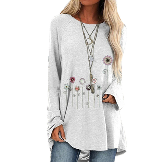 floral sweat shirt