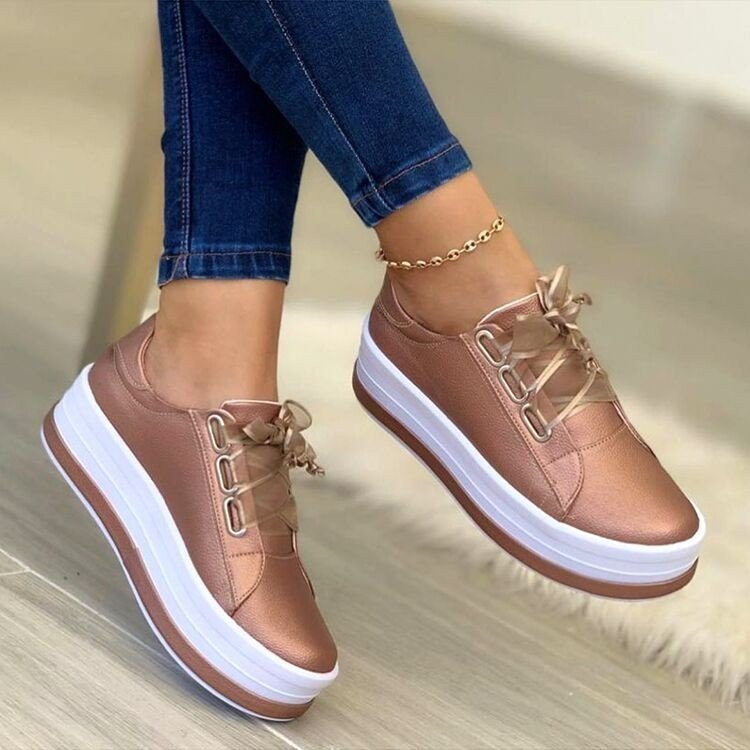 Lace-up Platform Shoes