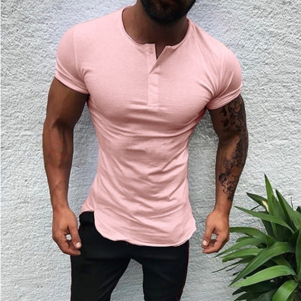 Men's monochrome short sleeve