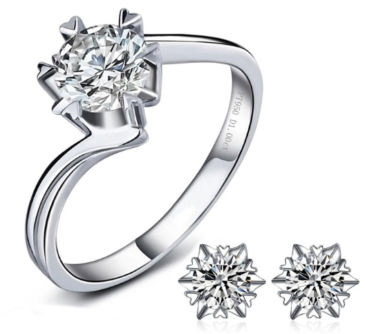 Platinum Snowflake Ring